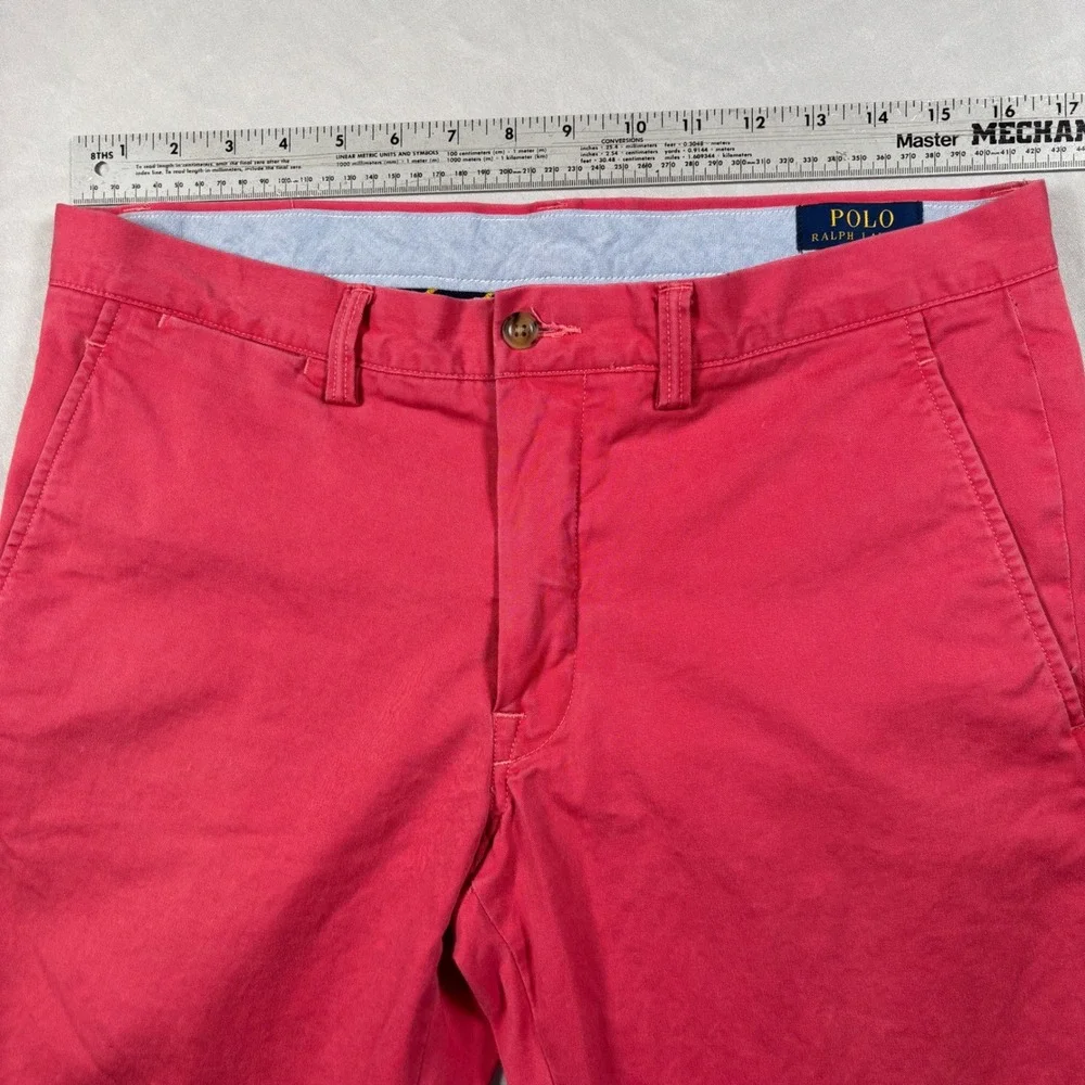 Polo‎ Ralph Lauren The Polo Chino Mens 32/32 Coarl Stretch Slim Fit Twill Pants